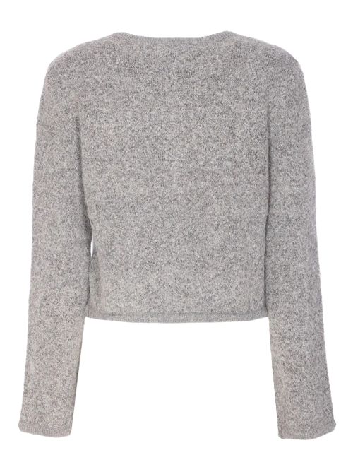 DUNST collarless bouclé giacca cardigan Dunst | UDJA5D221G2MELANGE GREY